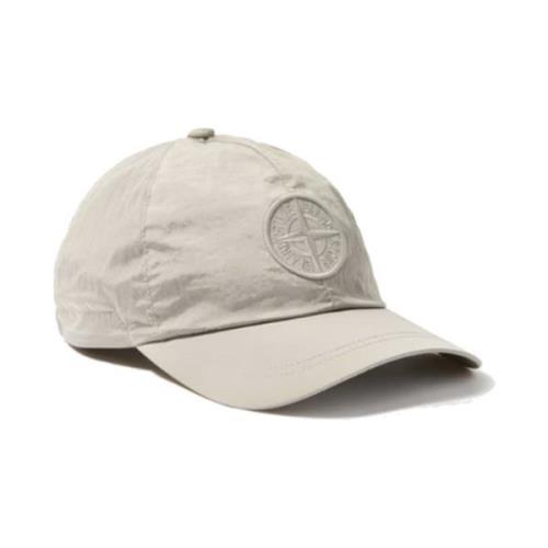 Verstelbare trekkoord 6-panel pet in Econyl® Stone Island , Gray , Her...