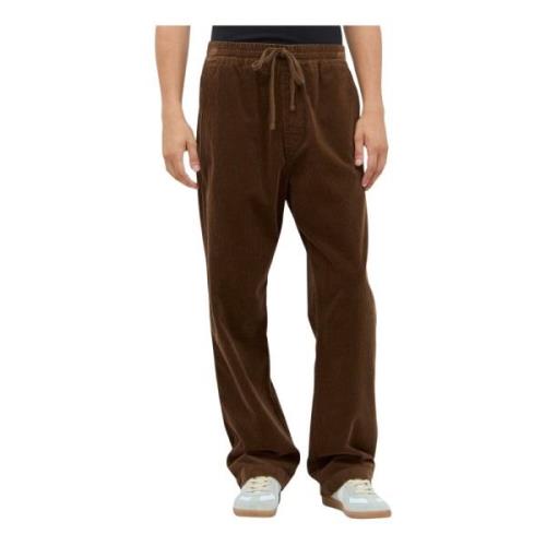 Corduroy Trekkoord Broek Carhartt Wip , Brown , Heren