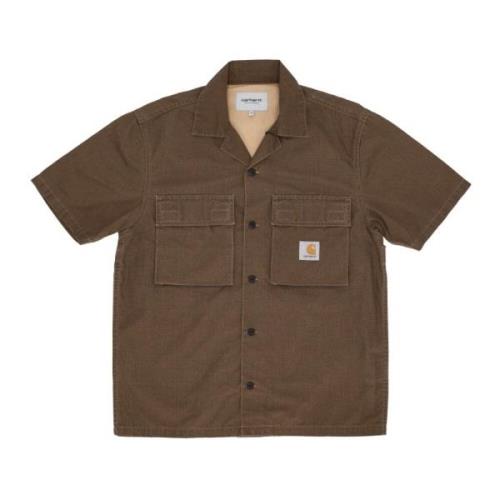 Ripstop Short Sleeve Shirt Tamarind Carhartt Wip , Brown , Heren