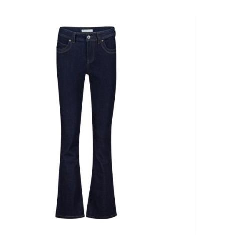 Klassiek Blauwe Babette Jeans Red Button , Blue , Dames