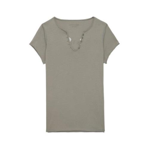 Stijlvol T-shirt voor vrouwen Zadig & Voltaire , Gray , Dames