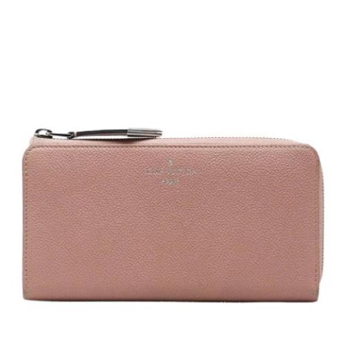 Pre-owned Leather wallets Louis Vuitton Vintage , Pink , Dames