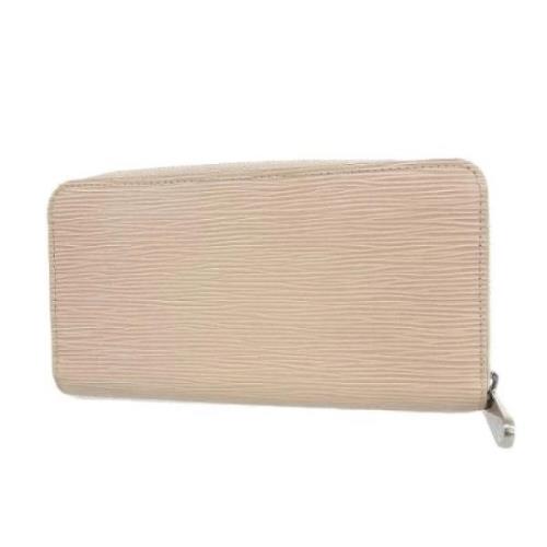 Pre-owned Leather wallets Louis Vuitton Vintage , Beige , Dames