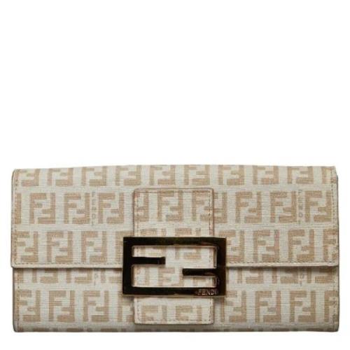 Pre-owned Canvas wallets Fendi Vintage , Brown , Dames