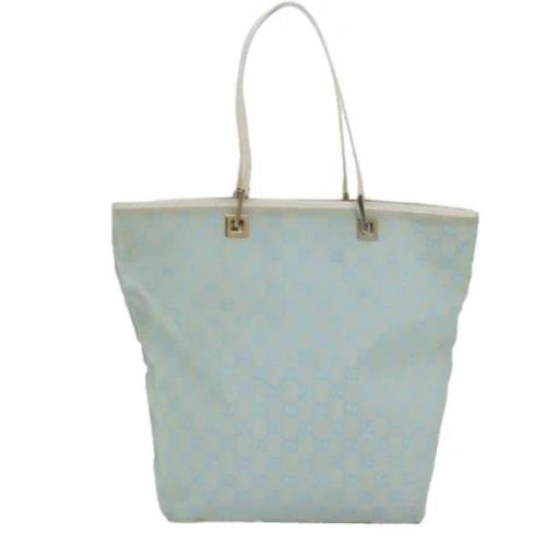 Pre-owned Canvas gucci-bags Gucci Vintage , Blue , Dames