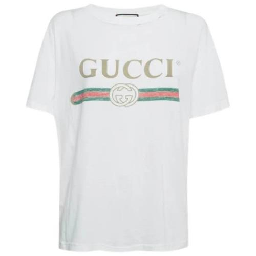 Pre-owned Fabric tops Gucci Vintage , White , Dames