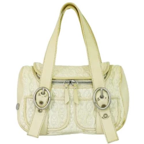 Pre-owned Leather celine-bags Celine Vintage , Beige , Dames