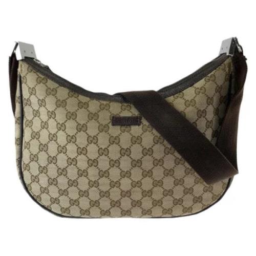 Pre-owned Canvas crossbody-bags Gucci Vintage , Beige , Dames