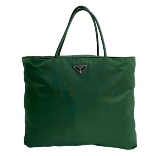 Pre-owned Canvas prada-bags Prada Vintage , Green , Dames