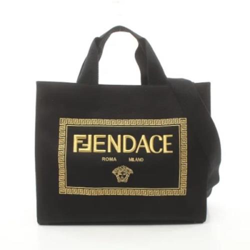 Pre-owned Canvas fendi-bags Fendi Vintage , Black , Dames