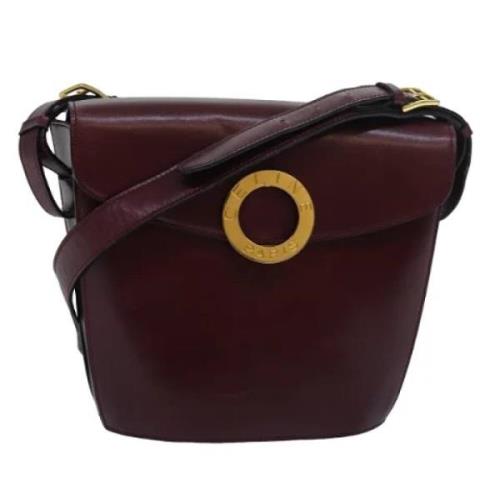 Pre-owned Leather celine-bags Celine Vintage , Red , Dames