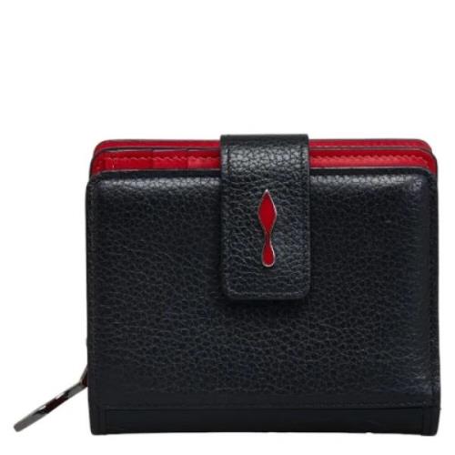 Pre-owned Leather wallets Christian Louboutin Pre-owned , Black , Dame...