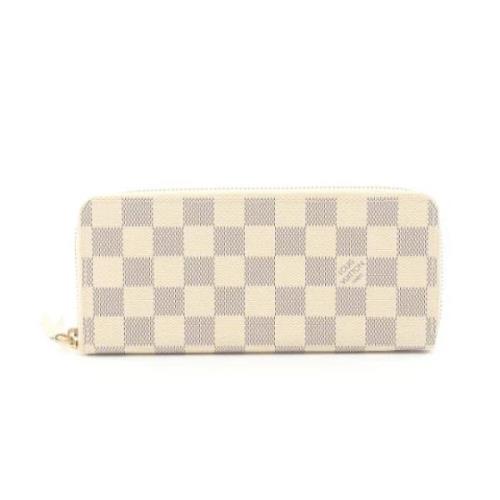 Pre-owned Leather wallets Louis Vuitton Vintage , White , Dames