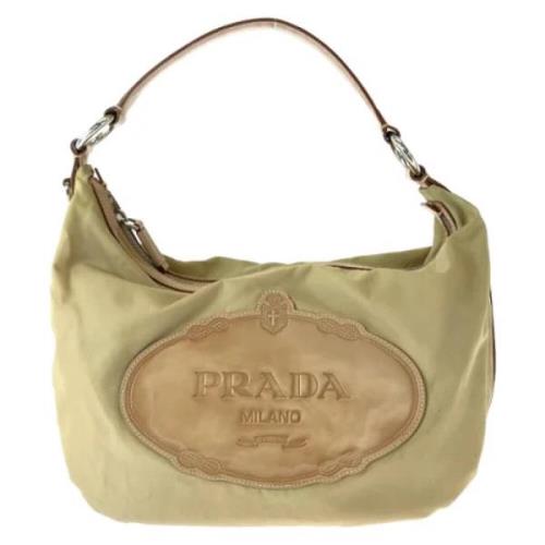 Pre-owned Canvas prada-bags Prada Vintage , Beige , Dames