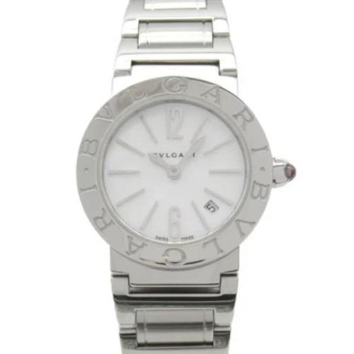 Pre-owned Metal watches Bvlgari Vintage , White , Heren