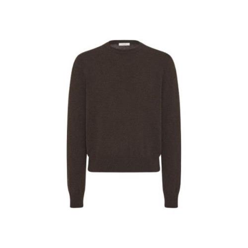 Luxe Cashmere Crew Neck Sweater The Row , Brown , Heren