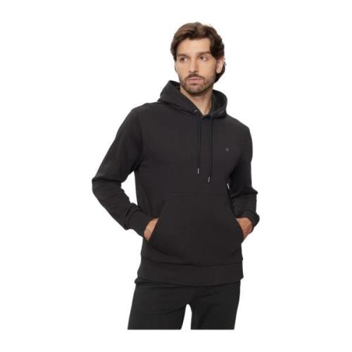 Zwarte hoodie met klein logo Calvin Klein , Black , Heren