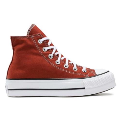 Hoge Sneakers Converse , Orange , Dames