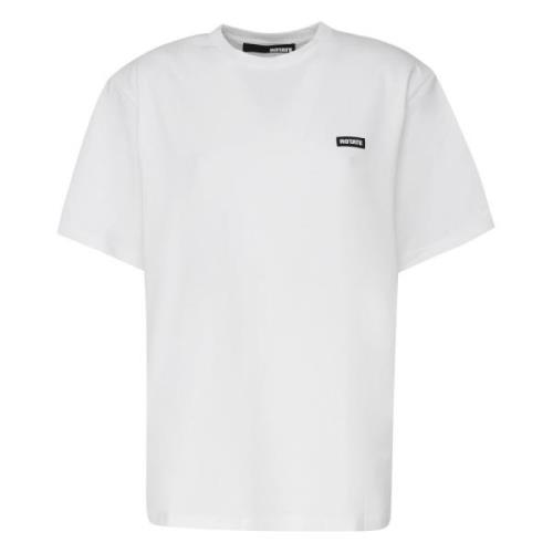 Witte Katoenen T-shirt met Logo Rotate Birger Christensen , White , Da...