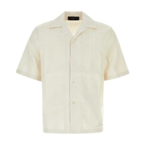 Linnen Blend Shirt Amiri , Beige , Heren