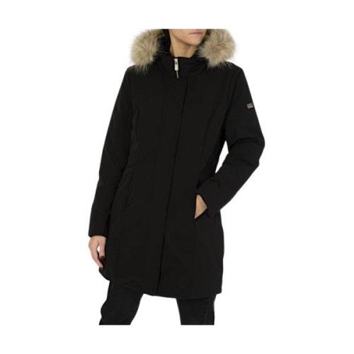 Dames Technische Donsjas met Bont Capuchon YES ZEE , Black , Dames