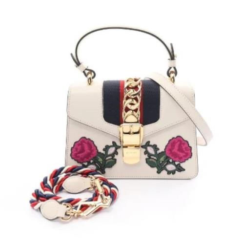 Pre-owned Leather gucci-bags Gucci Vintage , White , Dames