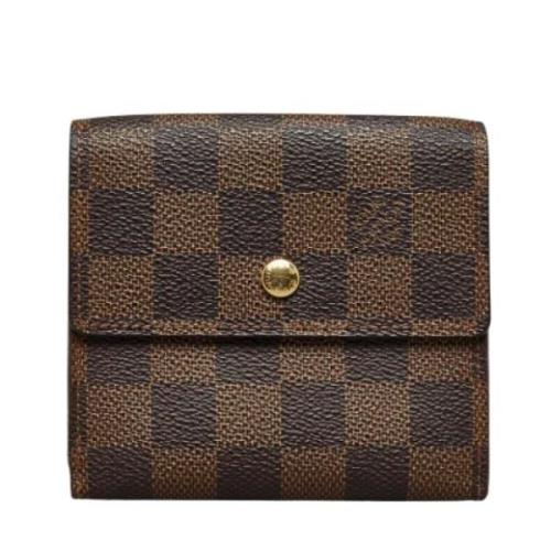 Pre-owned Canvas wallets Louis Vuitton Vintage , Brown , Dames