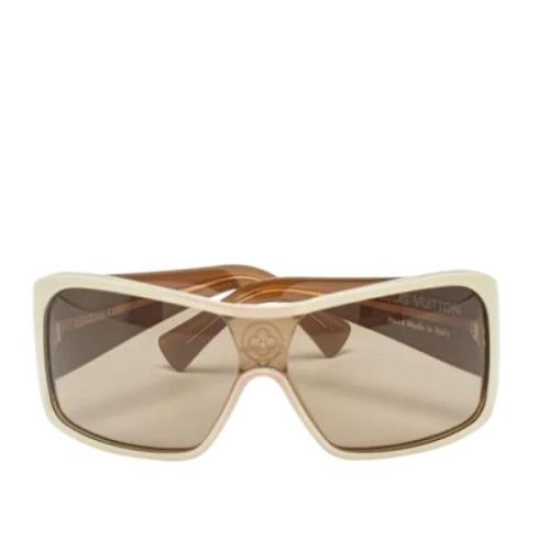 Pre-owned Acetate sunglasses Louis Vuitton Vintage , Beige , Dames