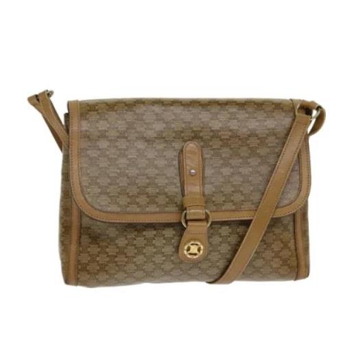 Pre-owned Leather celine-bags Celine Vintage , Beige , Dames