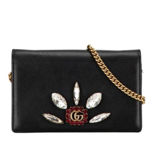 Pre-owned Leather gucci-bags Gucci Vintage , Black , Dames