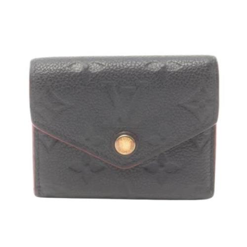 Pre-owned Leather wallets Louis Vuitton Vintage , Black , Dames