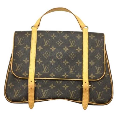 Pre-owned Canvas backpacks Louis Vuitton Vintage , Brown , Dames