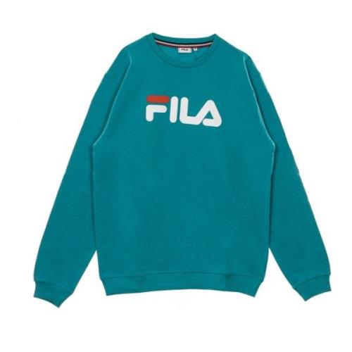 Blauwe Crew Neck Sweatshirt Fila , Blue , Heren