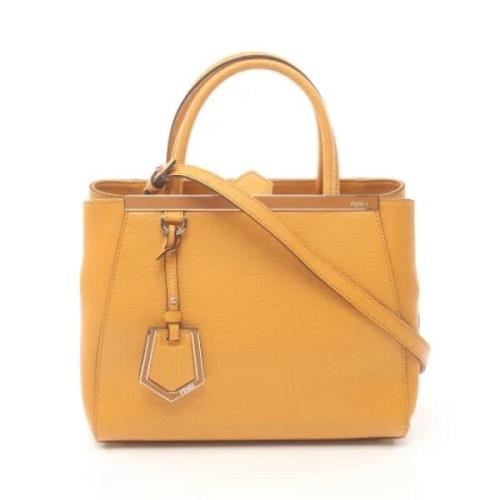 Pre-owned Leather fendi-bags Fendi Vintage , Orange , Dames