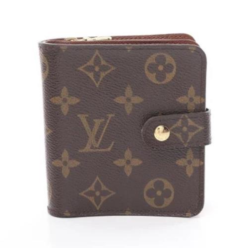 Pre-owned Leather wallets Louis Vuitton Vintage , Brown , Dames