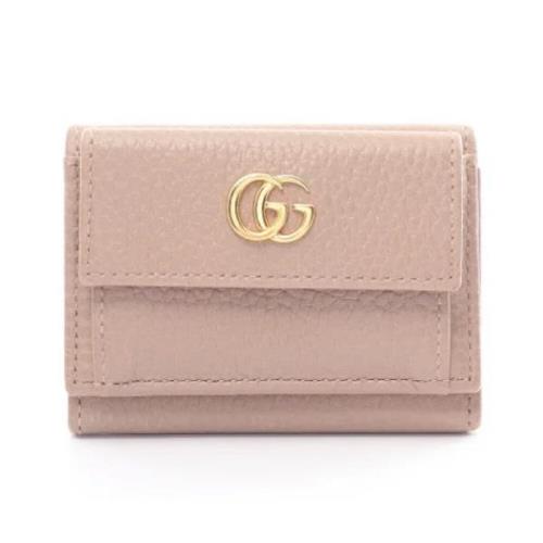 Pre-owned Leather wallets Gucci Vintage , Pink , Dames