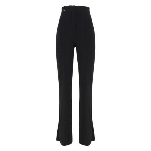 Zwarte Flare Hoge Taille Broek Jacquemus , Black , Dames