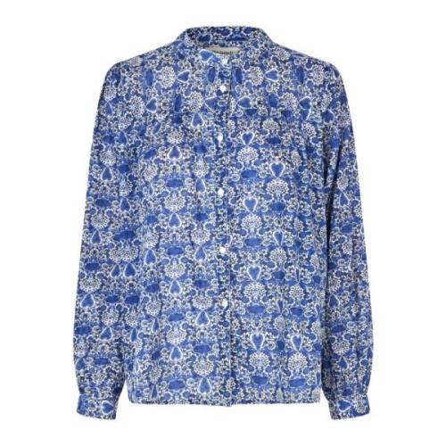 Pofmouw Shirt Blauw Lollys Laundry , Blue , Dames