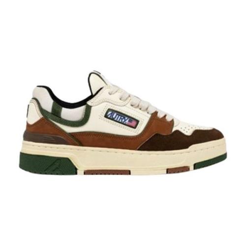 Suede Low Sneakers Military Ebony Autry , Multicolor , Heren