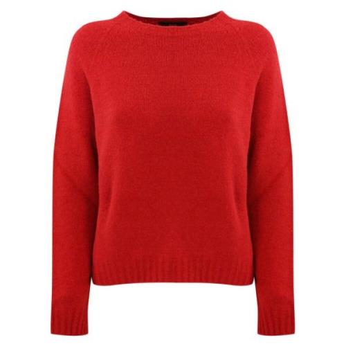 Rode Alpaca Katoen Trui Max Mara Weekend , Red , Dames