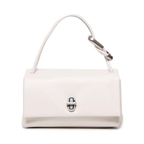 Crème schoudertas met magnetische sluiting Marc Jacobs , White , Dames