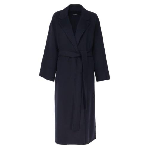 Midnight Blue Wol Wrapjas Max Mara , Blue , Dames