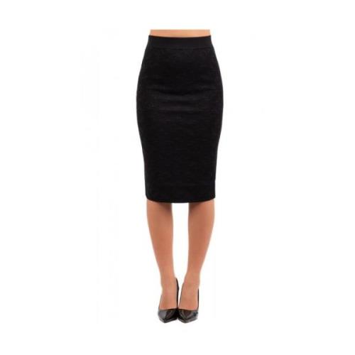 Stijlvolle Roze Rok Pinko , Black , Dames