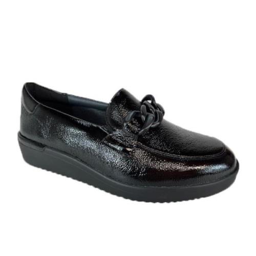 Stijlvolle Mocassins voor Vrouwen Solidus , Black , Dames