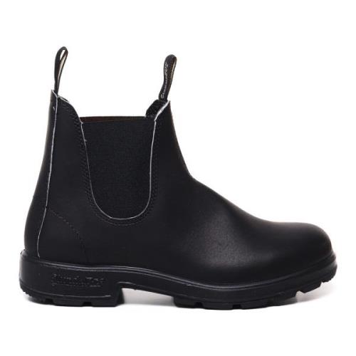 Zwarte Leren Weerbestendige Laarzen Elastische Band Blundstone , Black...