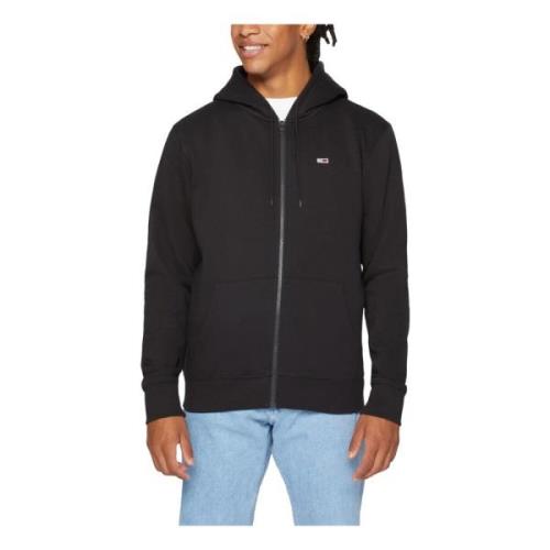 Heren Hoodie Lente/Zomer Collectie Tommy Jeans , Black , Heren