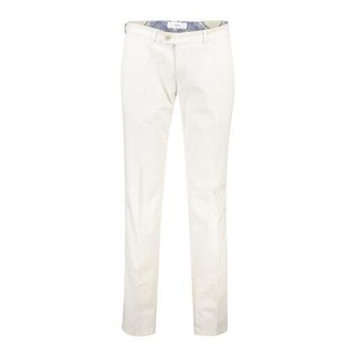 Witte katoenen chino broek Brax , White , Heren