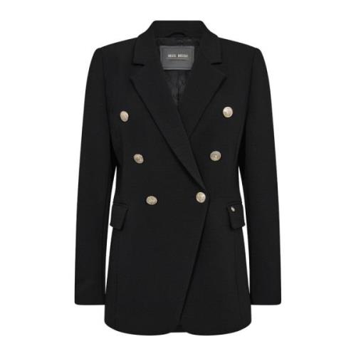 Klassieke Blazer met Zakken MOS Mosh , Black , Dames