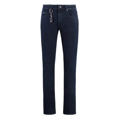 Slim Fit Jeans met Logo Bedel Paul & Shark , Blue , Heren