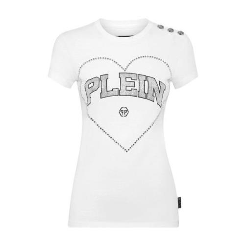 Grafisch T-shirt Philipp Plein , White , Dames